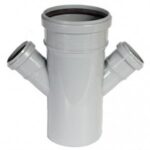 ПВХ Крестовина Ф110х50х50*45 (30шт)